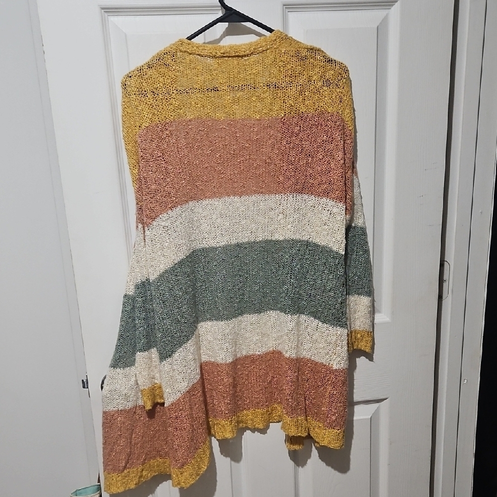 Altar'd State Colorblock Open-Front Cardigan‎ Size Small/medium - Picture 3 of 3